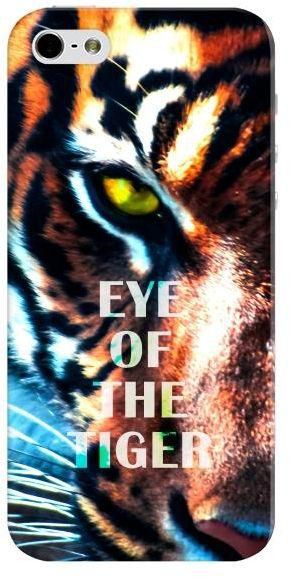 Stylizedd Premium Slim Snap Case Cover Gloss Finish for Apple iPhone SE / 5 / 5S - Eye of the tiger