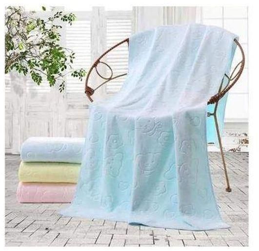 Soft Baby Cotton Towel - Baby Bath Towel - Light Blue