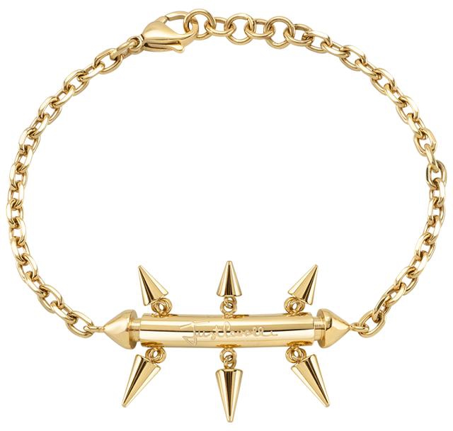 Just Cavalli Just Pin Gold Plated Bracelet