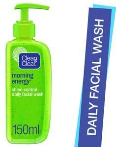 Clean & Clear Daily Facial Wash Morning Energy Shine Control 150ml
