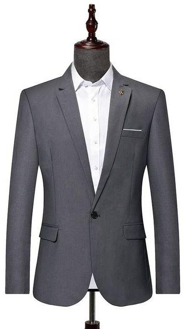 Fashion MEN SLIM FIT QUALITY GRAY BLAZER, CASUAL AND OFFICE WEAR