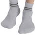 Jockey 7036-0110 Sport Ankle Socks for Men - Free Size, Gray Melange