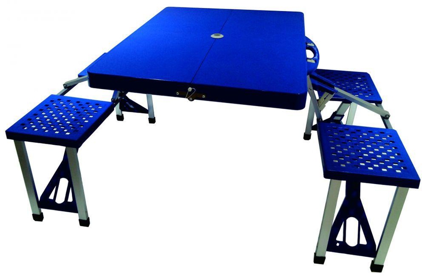 Class Four Seater Foldable Table - CLDN001, Blue