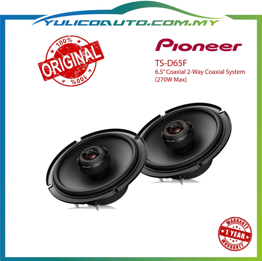 Pioneer Ts-D65f D Series 6-1/2" 2-Way Car Speakers