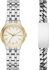 DKNY Park Slope Women's Silver Logo-Etched Dial Stainless Steel Band Watch and ID Bracelet Set- NY2469