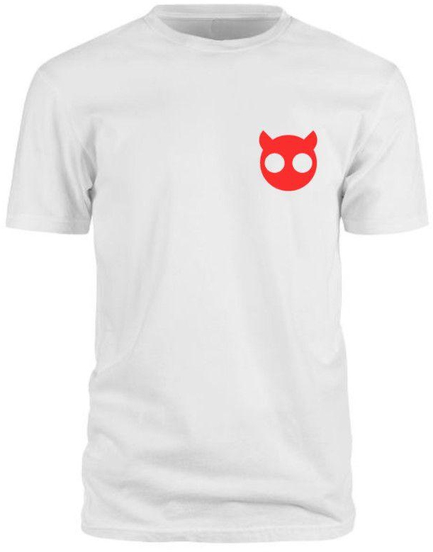 Cray Cray Red Ghost Print T-shirt - White