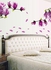 ملصق جداري قابل للإزالة بطبعة زهور الماغنوليا مناسب لغرفة النوم وكخلفية للتلفزيون متعدد الألوان