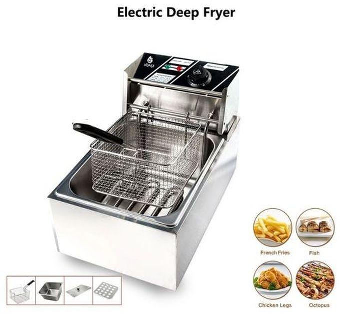 Nunix Magnificent Electric Deep Fryer - 6L 2500W - Silver