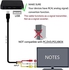 كيبل HDMI الى 3RCA، كيبل HDMI ذكر الى 3RCA AV مركب ذكر M/M، كيبل محول سلك ارسال "بدون وظيفة تحويل الاشارة" نقل أحادي الاتجاه من HDMI الى RCA (5 قدم/1.5 متر) اسود