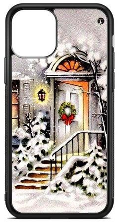 Protective Case Cover For Apple iPhone 13 Winter House Snow Multicolour