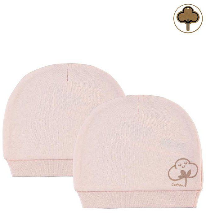 Civilkids Baby Girl Cotton Hat Set 2pk Pink