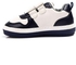 Roadwalker Bi-Tone Kids Velcro Sneakers - White & Navy Blue