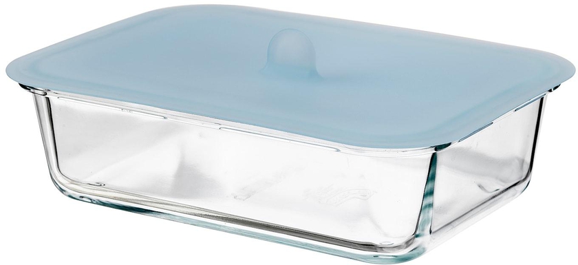IKEA 365+ Food container with lid - rectangular glass/silicone 1.0 l