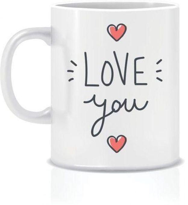 Love You Ceramic Mug - White