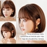 Short Hair Wig Short Synthetic Hair Wig With Bangs For Women - Brown