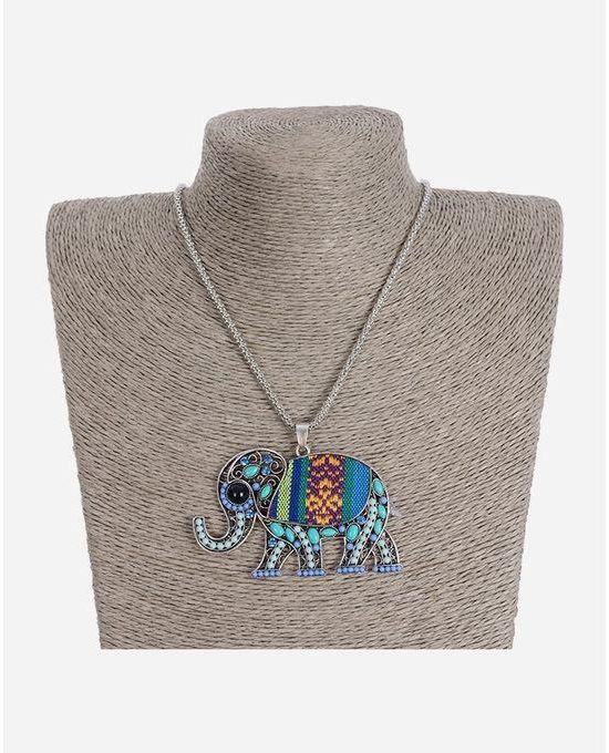 Variety Elephant necklace - Silver