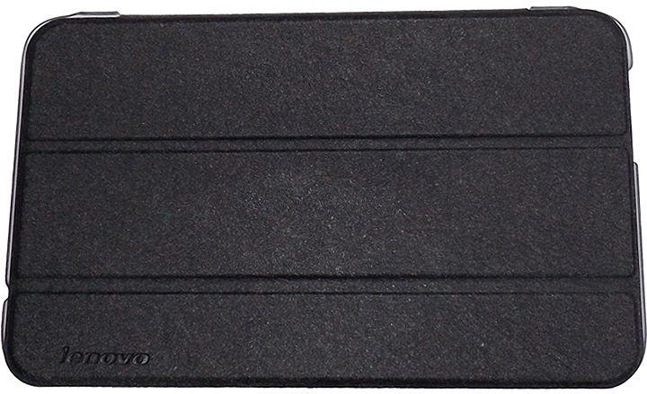 Leather Flip Cover for Lenovo A 3300 - Black