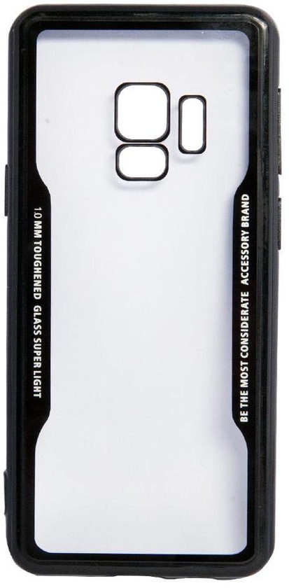 Samsung Galaxy S9 Plus Case Cover Clear PC Slim Anti Scratch Protective Cover TPU Bumper-Clear&Black