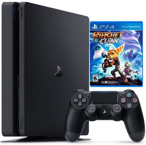 Sony PlayStation 4 Slim - 500GB Gaming Console - Black (Region 2) + Ratchet & Clank