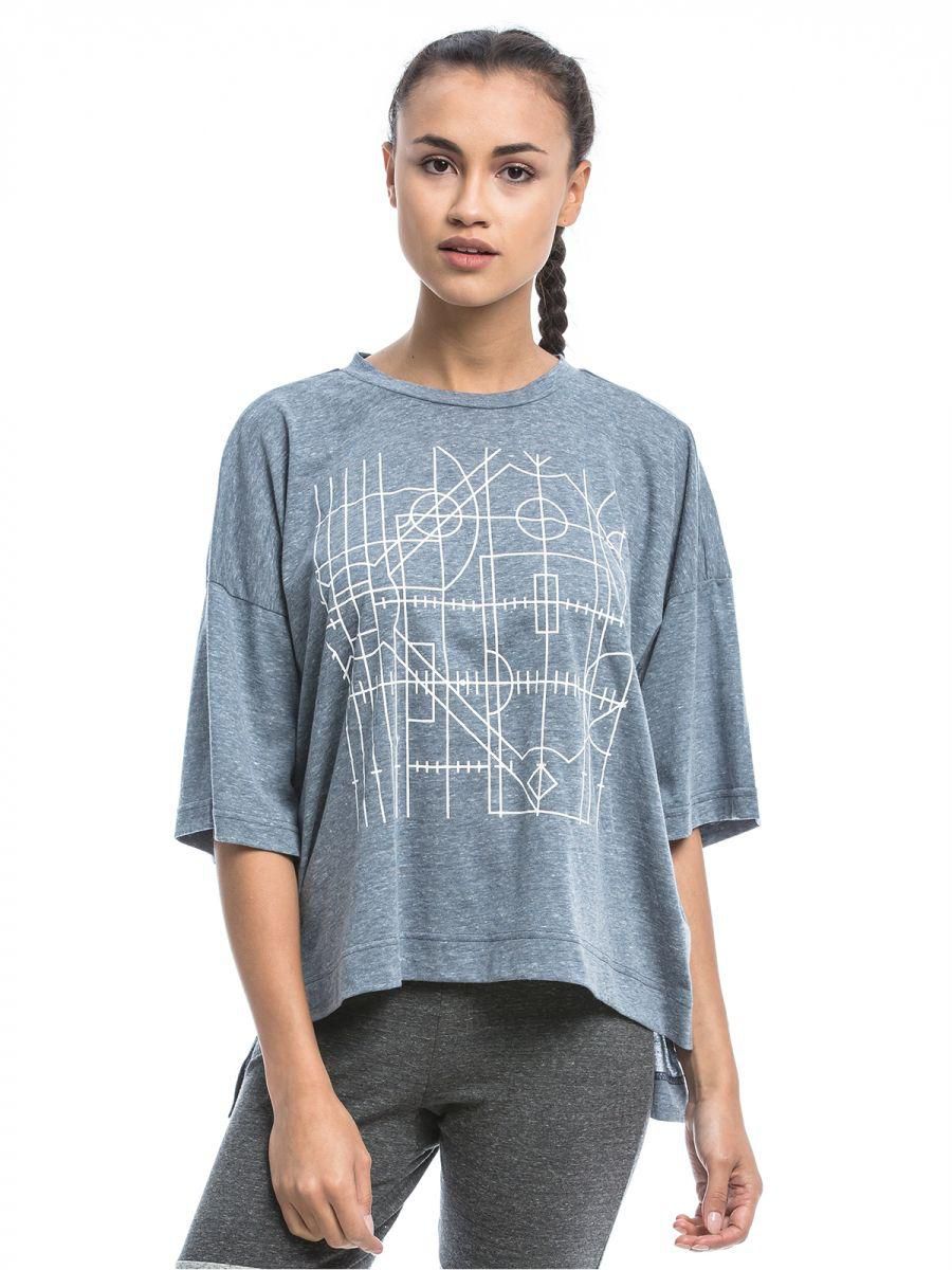 Adidas Casual T-Shirt for Women - Grey