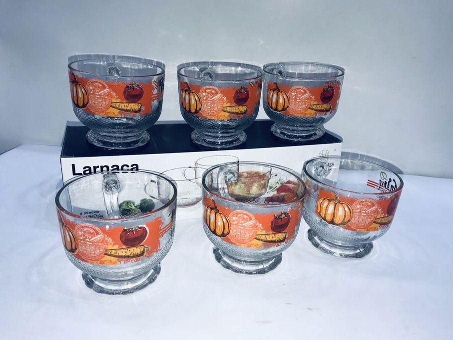 City Glass A Set Of 6 Mugs For Soup 6 Pieces