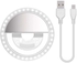 ABD Portable Selfie LED Ring Flash Light 3-Level Brightness Pearl White LED Natural Night Clip for Mobile Phone PC Tablet