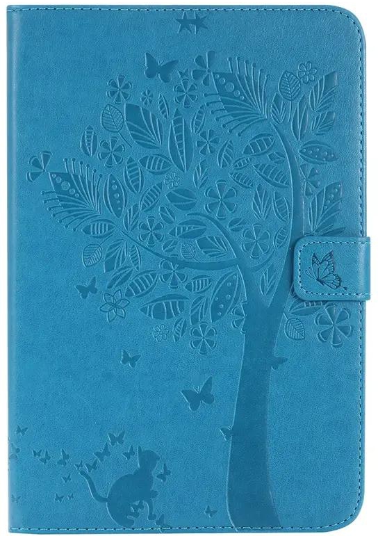 Samsung Galaxy Tab A 8.0-inch SM-T350 Case,Embossed [Tree Cat] Folio Flip Wallet Cover