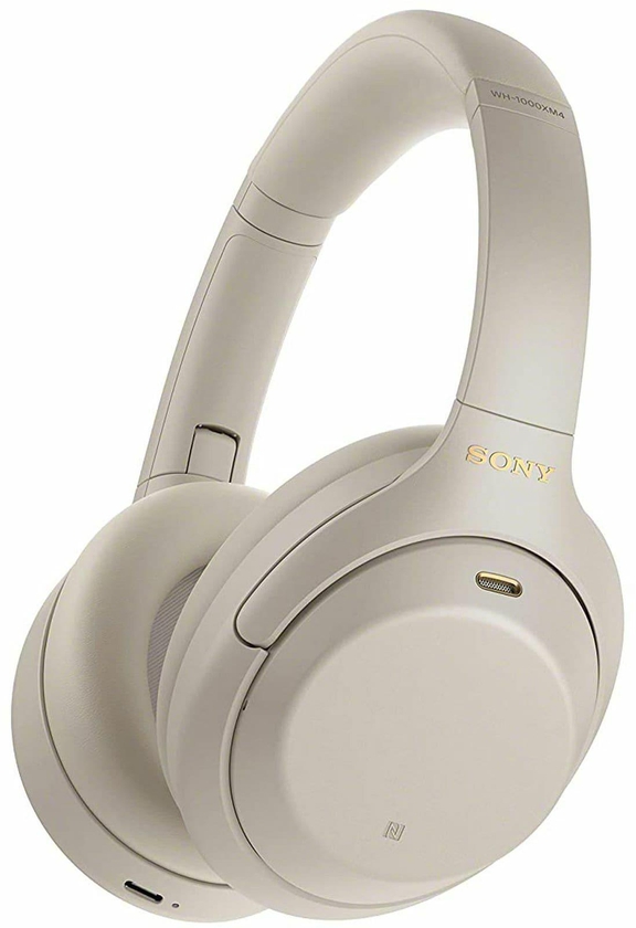 Sony Bluetooth Over-Ear Headphones With Mic Silver