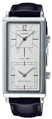 Casio Womens Quartz Watch, Analog Display and Leather Strap LTP-E151L-7BDF