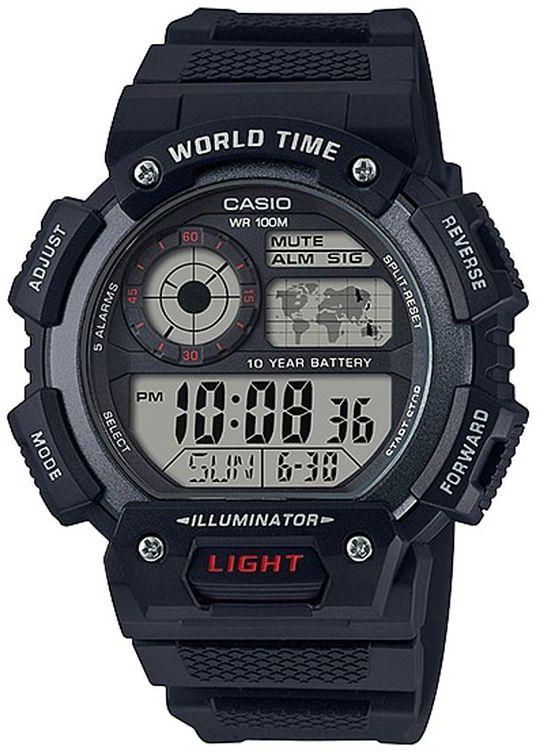 Casio AE-1400WH-1AVDF Rubber Watch - Black