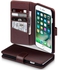 iPhone 7 Plus Case Cover, Terrapin , GENUINE LEATHER , Premium Wallet , Card Slots , Brown