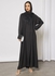 Abaya With Contrasting Embroidery