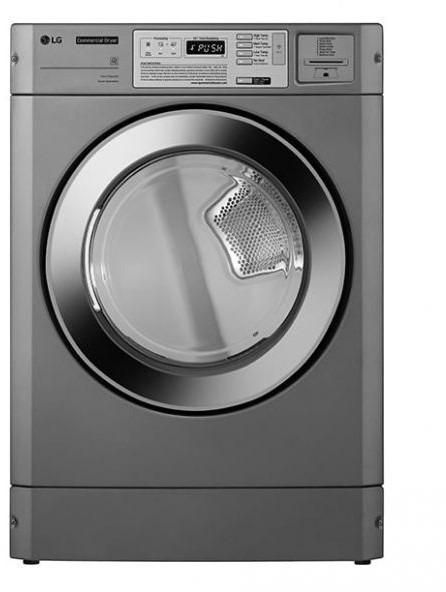 LG Commercial Dryer Front Load 15KG - Silver, WI-FI RV1840CD7  by LG