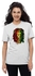Bob Marley Lion Colorful Women Short T-Shirt