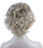باروكة شعر مجعد قصير سميك صناعي بالكامل بدون غطاء للاستخدام اليومي للنساء ، بلاتيني