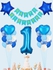 Happy Birthday Balloon Kit For Kids No 1 . Blue