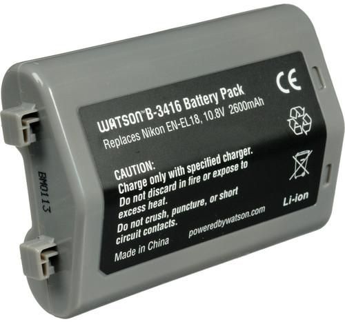Watson EN-EL18 Lithium-Ion Battery Pack (10.8V, 2600mAh)