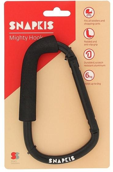 Snapkis Mighty Hook Clip the Hook onto Your Stroller (Black)