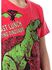 Andora Dinosaur Print Short Sleeves Cotton T-Shirt for Boys - Red, 4 Years