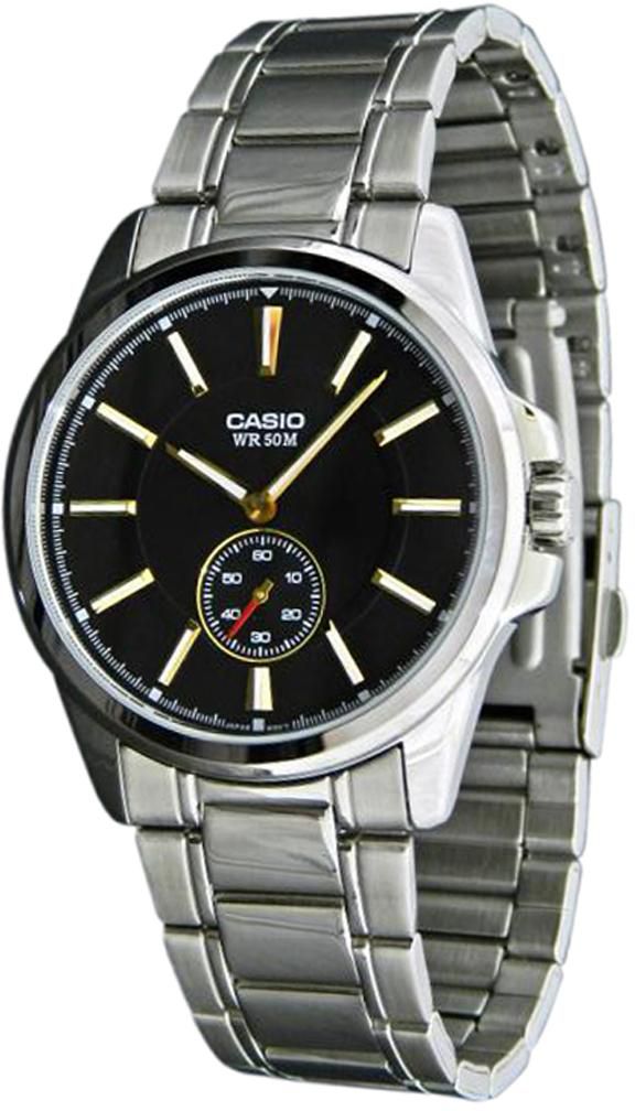 Casio - Enticer Analog Stainless Steel Men's Watch MTP-E101D-1A1VDF