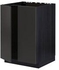 METOD Base cabinet for sink + 2 doors, black/Nickebo matt anthracite, 60x60 cm - IKEA
