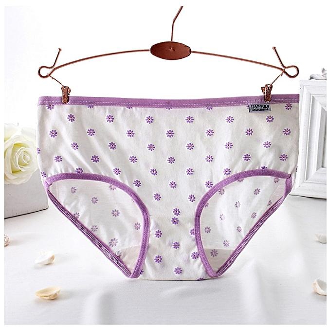 Great 6 Pcs/set Women's Panties - Sexy Lace Cotton Briefs - Solid