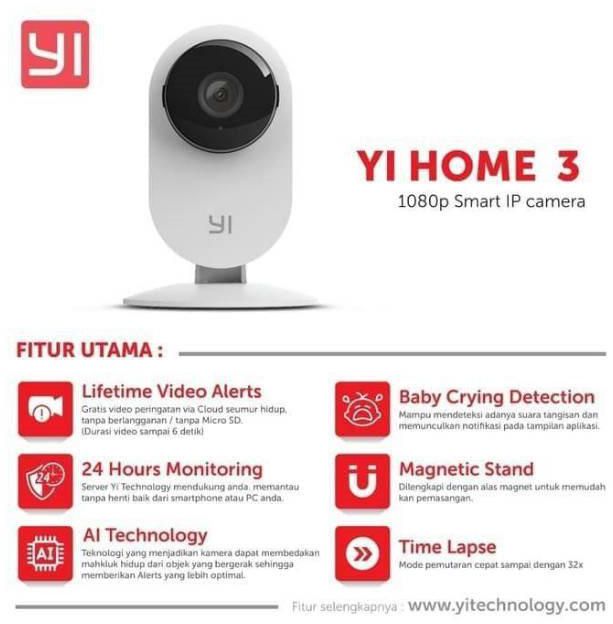 YI Home Camera 3 1080P Full HD CCTV Baby Crying Wifi IP Camera