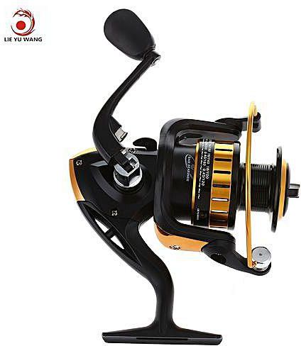 Generic DA 9 Bearings High Performance Fishing Spinning Reel 5.5 : 1 - Black