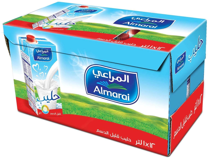 Almarai long life low fat milk  1 L x 12 pieces