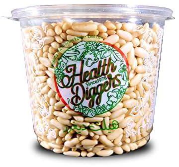 Health Diggers Organic Pine Nut Kernels 500g, Natural, Energy Booster, Ideal for Pesto, Salads, Roasting