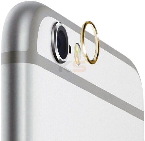 Gold Lens Protective Case/Cover Ring Installed for iPhone 6 Plus Camera Lens