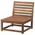 NÄMMARÖ Easy chair, outdoor, light brown stained - IKEA