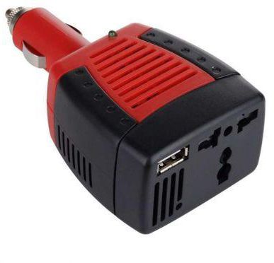 General Car Power Inverter - 75 W & USB Charging Slot