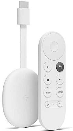 Chromecast with Google TV (4K) Snow - Streaming Stick Entertainment on Your TV with Voice Search Watch Movies Shows and Live TV in 4K HDR - (G9N9N;GZRNL)